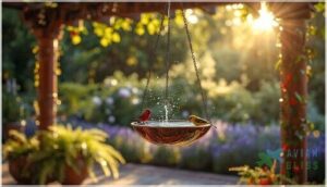 hanging birdbaths for patios and decks hanging birdbaths for patios and decks