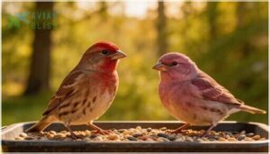 house finch vs purple finch house finch vs purple finch