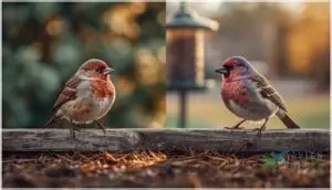 house finch vs purple finch house finch vs purple finch