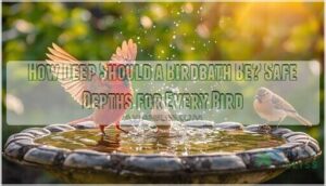 how deep should a birdbath be for birds how deep should a birdbath be for birds