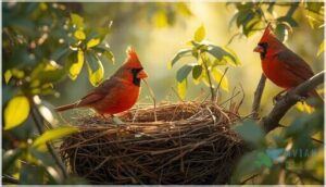 how do cardinals build their nests how do cardinals build their nests