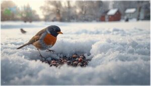 how robins find food in snow how robins find food in snow