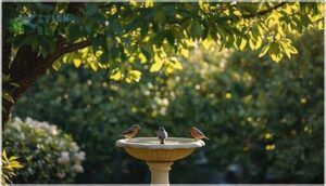 importance of shade and nearby perches importance of shade and nearby perches