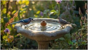 larger birds like robins, jays, and doves larger birds like robins, jays, and doves