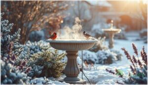 maintenance tips for heated bird baths in winter maintenance tips for heated bird baths in winter