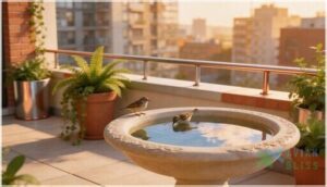 matching birdbath design to balcony or courtyard décor matching birdbath design to balcony or courtyard décor
