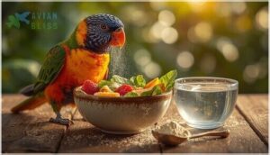 mixing with food or water mixing with food or water