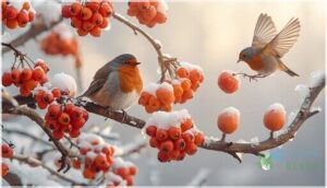 mountain ash and crabapple mountain ash and crabapple