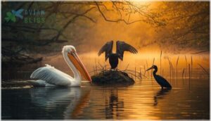 pelicans, cormorants, and darters pelicans, cormorants, and darters