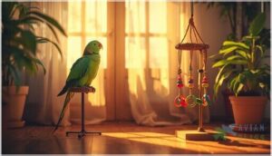 presenting toys outside the cage first presenting toys outside the cage first