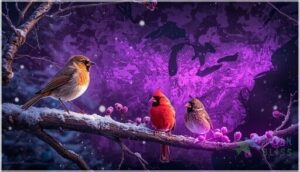 purple zones and year-round resident species purple zones and year-round resident species