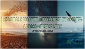 regional migration differences by species regional migration differences by species