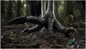 sharp, dagger-like claws sharp, dagger-like claws