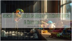 signs your bird is bored without toys