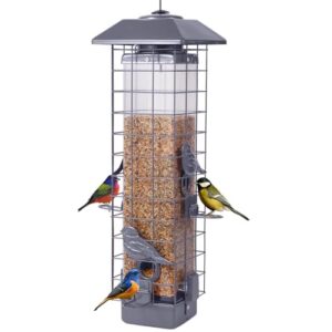 Squirrel Proof Bird Feeder, Metal B0DQLTGLDV