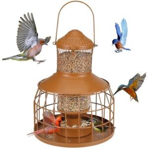 Squirrel Proof Bird Feeders, Metal B0DQPYM43M