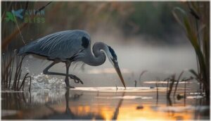 stalking and striking in shallow water stalking and striking in shallow water