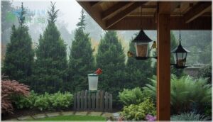 strategic feeder placement for weather protection strategic feeder placement for weather protection