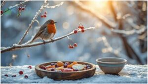 supporting robins with winter feeding supporting robins with winter feeding