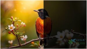 the significance of the orange and black coloration the significance of the orange and black coloration