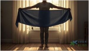 use a sheet or blanket for capture use a sheet or blanket for capture