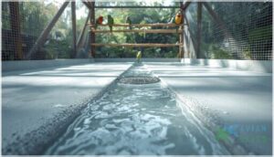 using drains and sloped flooring using drains and sloped flooring