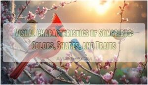 visual characteristics of songbirds