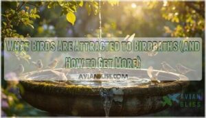 what birds are attracted to birdbaths