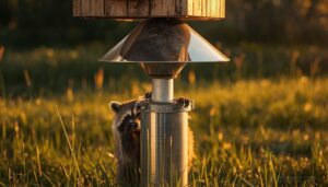 add cone or stovepipe baffles on poles add cone or stovepipe baffles on poles