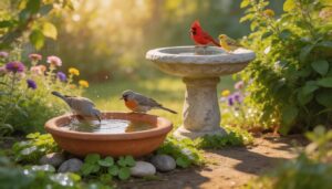 bird baths—ground and elevated styles bird baths—ground and elevated styles