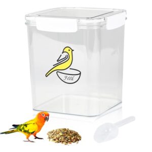 Bird Seed Storage Container Airtight Bird B0D9B6P1CS