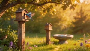 bluebirds and wrens (4–10 ft) bluebirds and wrens (4–10 ft)