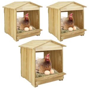 Chicken Nesting Box 3 Compartments B0F18DBBJ3