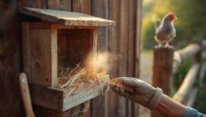 clean and monitor nesting boxes clean and monitor nesting boxes