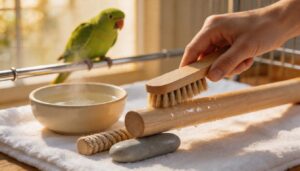 cleaning and replacing perches cleaning and replacing perches