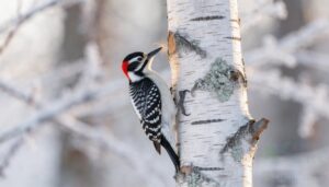downy woodpecker features downy woodpecker features