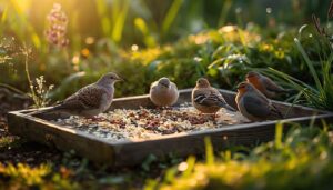 feeding ground-feeding birds feeding ground-feeding birds