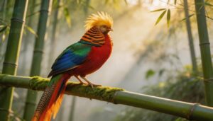 golden pheasant – ornamental gold and red crest of china golden pheasant – ornamental gold and red crest of china