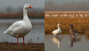 greater vs. lesser snow goose greater vs. lesser snow goose