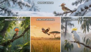 habitats and global distribution of crested birds habitats and global distribution of crested birds