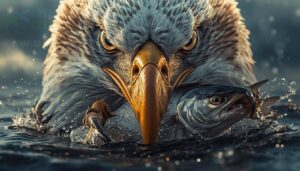 hooked beaks and powerful talons hooked beaks and powerful talons