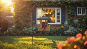how far should a bird feeder be from the house how far should a bird feeder be from the house