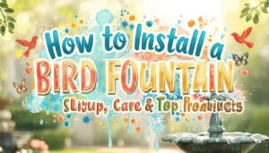 how to install bird fountain how to install bird fountain