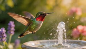 hummingbirds and moving water hummingbirds and moving water