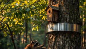 installing predator baffles or guards on the trunk installing predator baffles or guards on the trunk