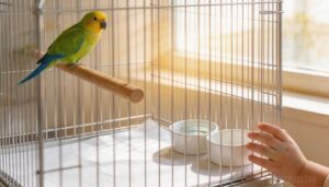 keeping perches away from food and water keeping perches away from food and water