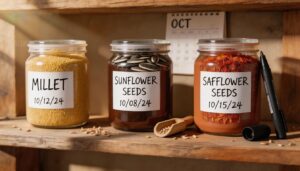 labeling containers with purchase dates for rotation labeling containers with purchase dates for rotation