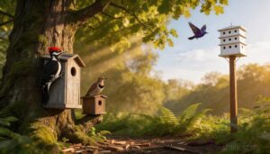 large birds: woodpeckers, flickers, and purple martins large birds: woodpeckers, flickers, and purple martins