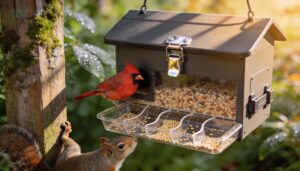 locking lids and low-spill feeder designs locking lids and low-spill feeder designs