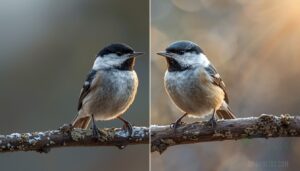 male vs. female cap coloration male vs. female cap coloration